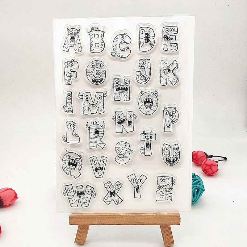 Con Dấu Silicon Trong Suốt Hình Ma Trang Trí Halloween