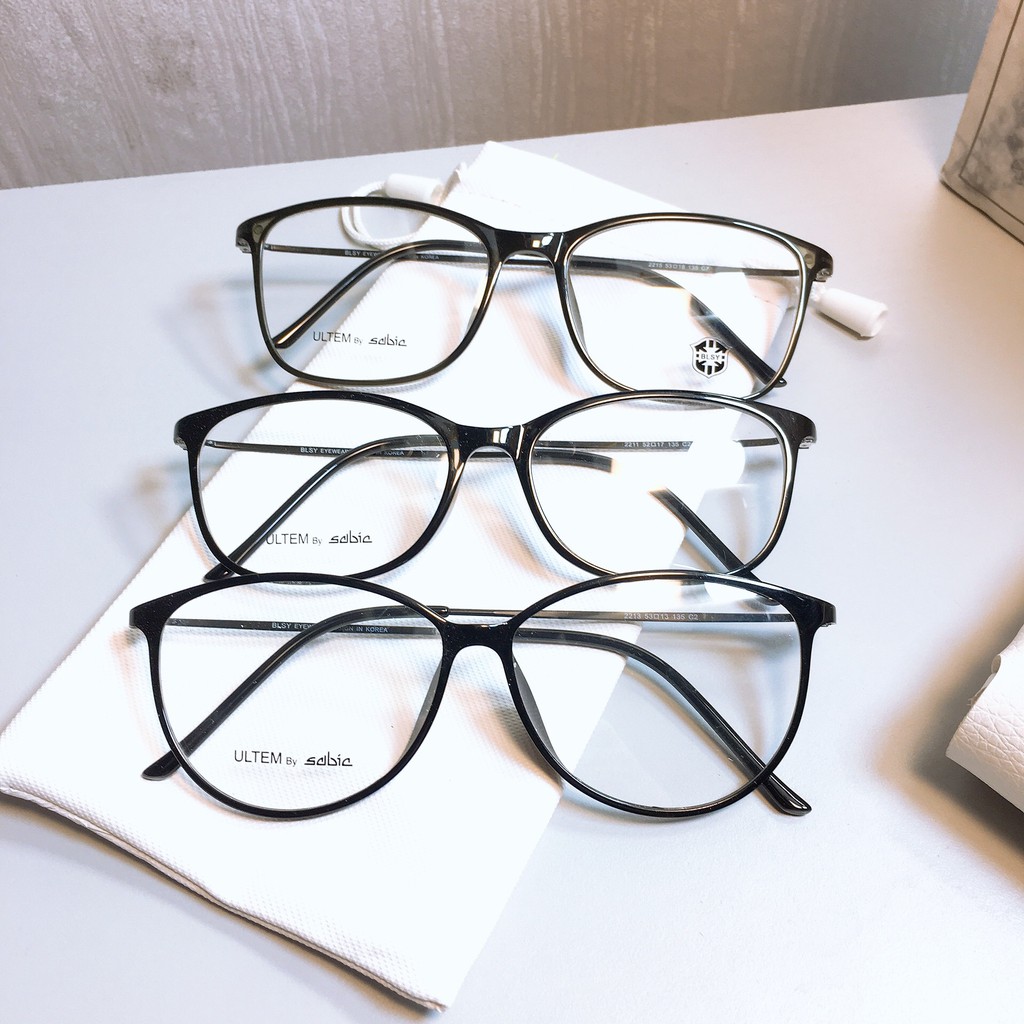 Gọng kính cận mắt mèo và vuông chất liệu kim loại bền đẹp 2213-2211-2215