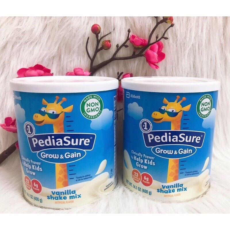 SỮA BỘT PEDIASURE MỸ GROW&amp;GRAIN CỦA MỸ CHO BÉ LON 400G (DATE 2023)