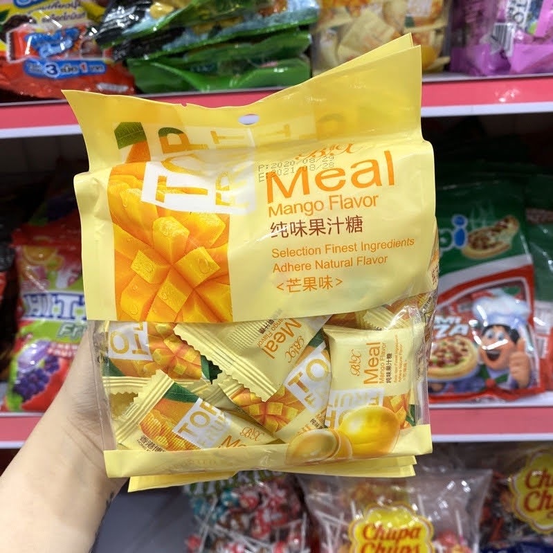 [ Ăn vặt ngon ] KẸO DẺO HOA QUẢ TOP FRUIT vị Soài / Dâu tây / Nho / Mix các vị gói 320g