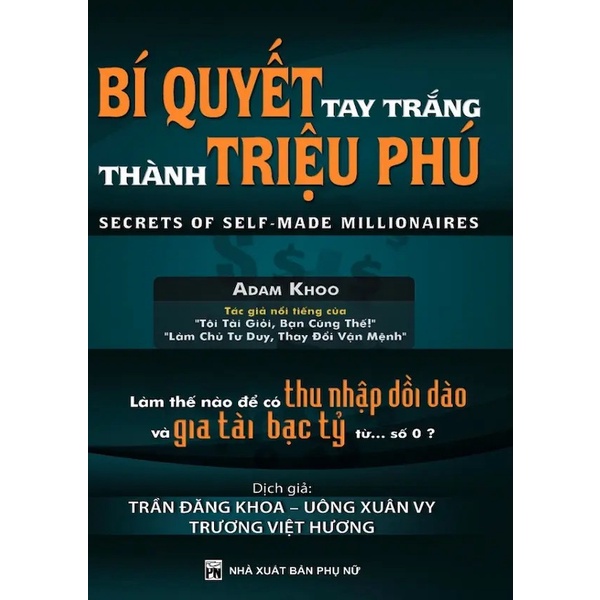 Sách - Bí Quyết Tay Trắng Thành Triệu Phú