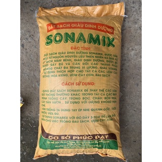 ĐẤT SẠCH TRỒNG RAU SONAMIX 20dm3 có ĐẤT THỊT