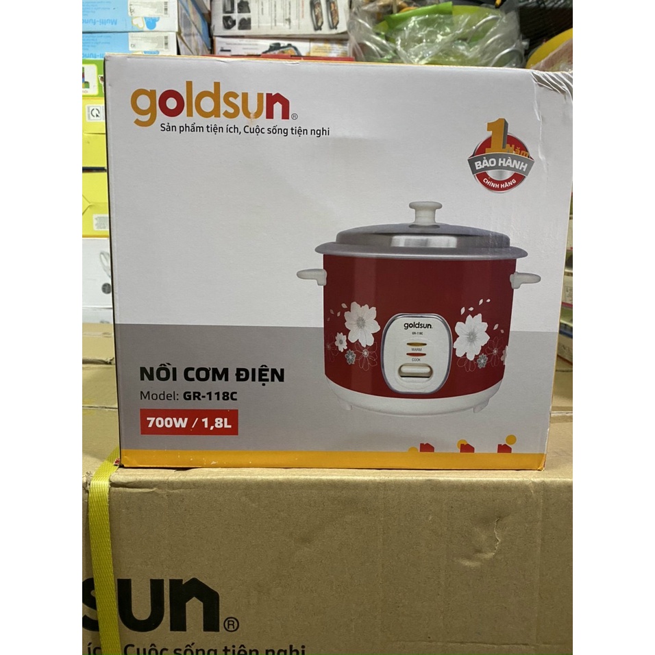 Nồi Cơm Điện Nắp Rời Goldsun GR-118C (1.8 Lít) - Hàng chính hãng