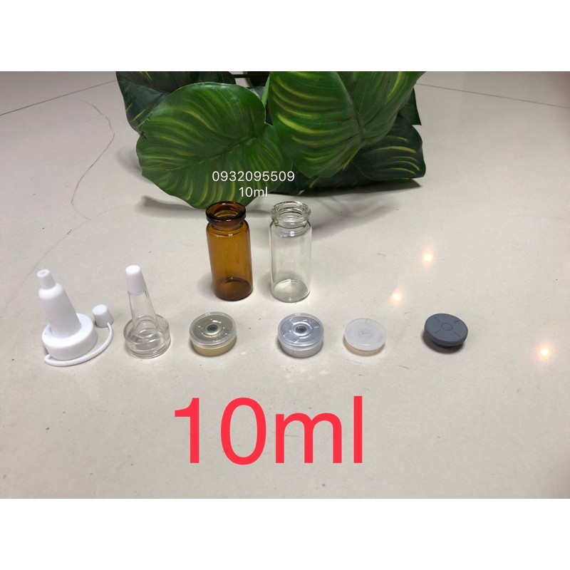 Chai lọ 10ml đóng nút đựng serum mỹ phẩm