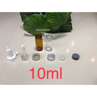 Chai lọ 10ml đóng nút đựng serum mỹ phẩm