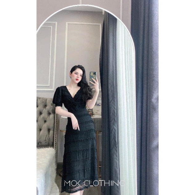 ĐẦM MAXI REN XOẮN NGỰC CAO CẤP 2 MÀU