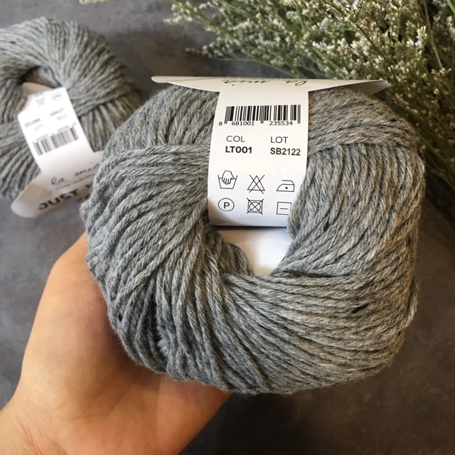 [SALE SỐC] LEN LÔNG CỪU TÁI CHẾ màu trầm, bảng màu cho nam giới LA MIA JUST WOOL chuyên đan khăn, áo cho nam 50gr/cuộn