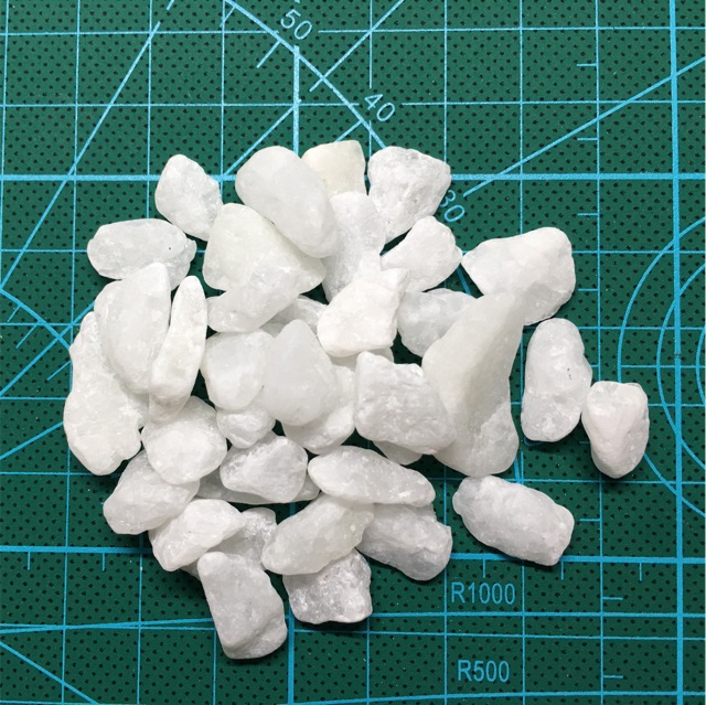 Sỏi trắng (100g) loại 1cm trang trí/terrarium