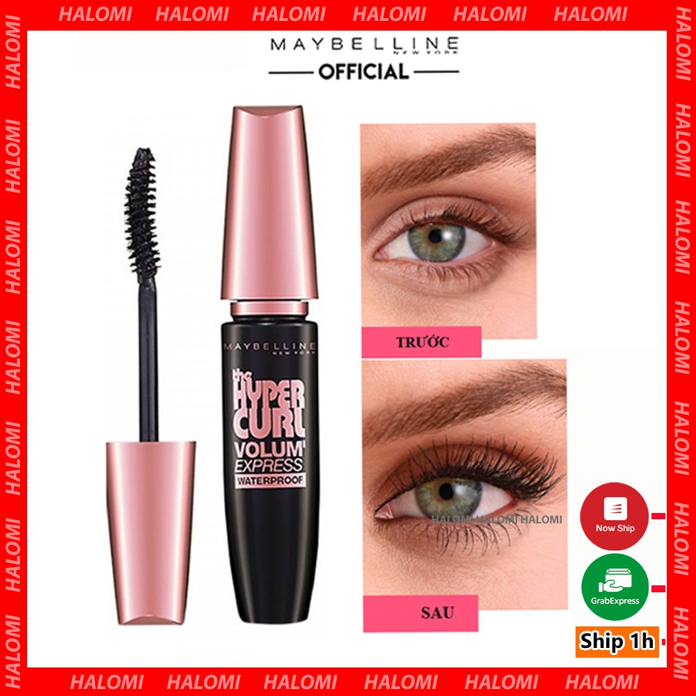 Mascara Maybelline Hyper Curl Waterproof Dài Mi và Cong Mi Chuốt Mi Đen 9.2ml | BigBuy360 - bigbuy360.vn