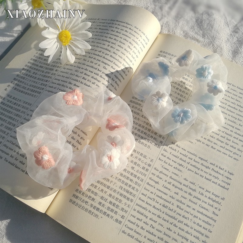 Xiaozhainv Dây buộc tóc thiết kế đơn giản trẻ trung cho nữ