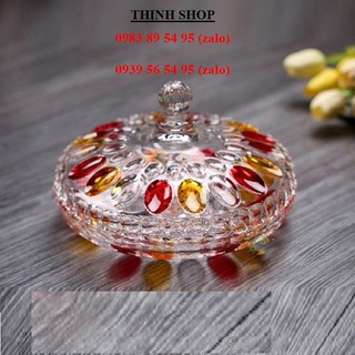 khay mứt thủy tinh - khay mứt thủy tinh