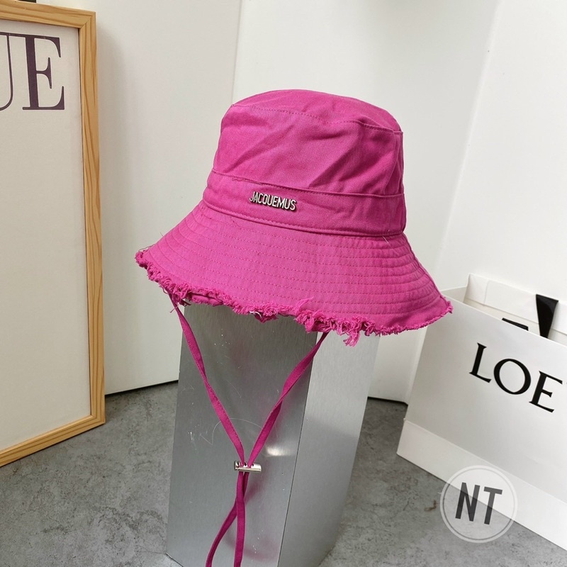 Nón tai bèo Mai Phương Bùi , mũ đi biển chống gió có dây đeo logo kim loại có thể giặt được, thời trang hottrend 2022