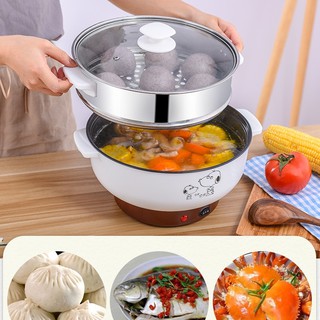 Nồi điện đa năng, nồi lẩu điện đa năng tiện dụng nấu mọi món ăn: lẩu, xào, luộc, hấp, dán....ngon lành