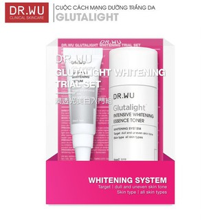 Set dưỡng trắng da Dr.Wu Glutalight Whitening Trial Set mini