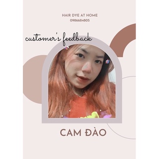 Thuốc nhuộm tóc - CAM ĐÀO (kèm trợ oxy)