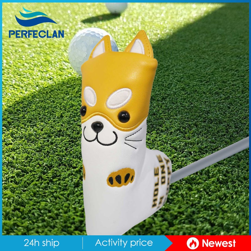 Vỏ Bọc Đầu Gậy Đánh Golf Bằng Da PU Chống Trượt Thêu Họa Tiết Dễ Thương