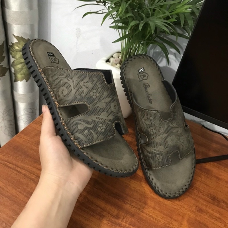 Dép Da Nam Đế Khâu Mẫu Hot Nhất 2023