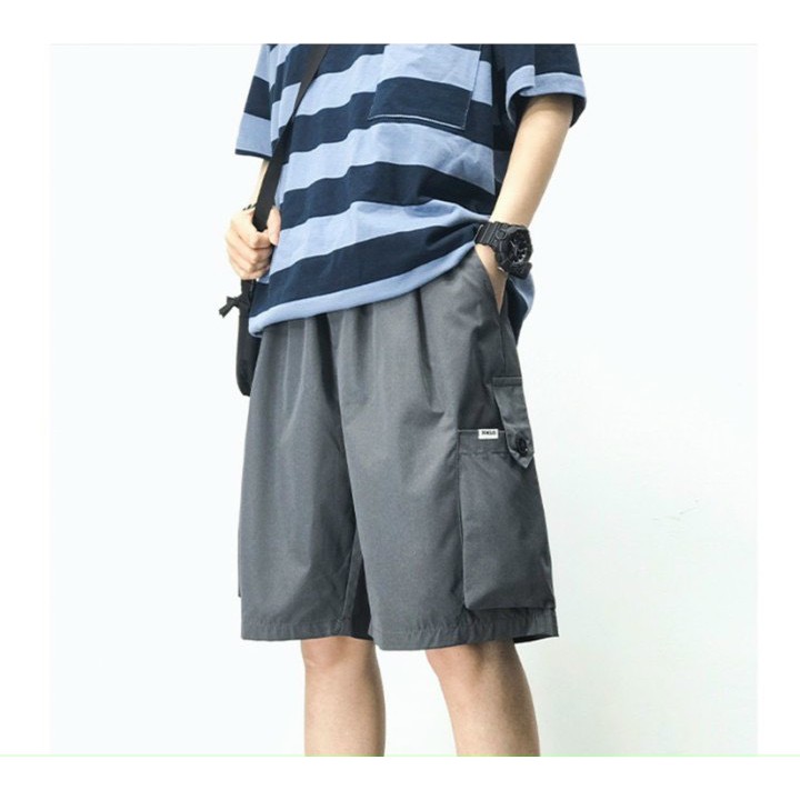 Quần short túi hộp nam nữ unisex vải kaki co giãn cực chất (gainut)