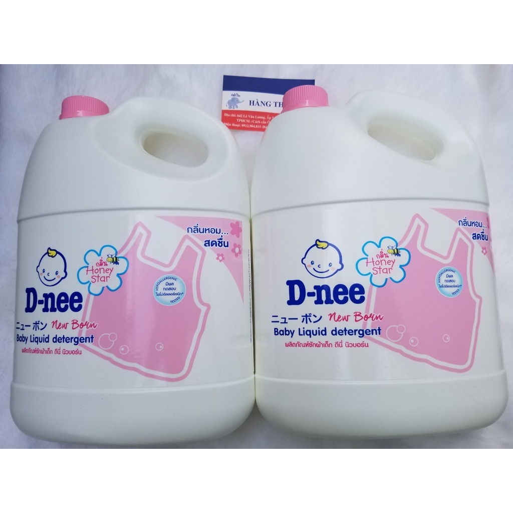 Nước giặt Dnee Thái Lan 3000ML- Màu hồng - Hàng chuẩn