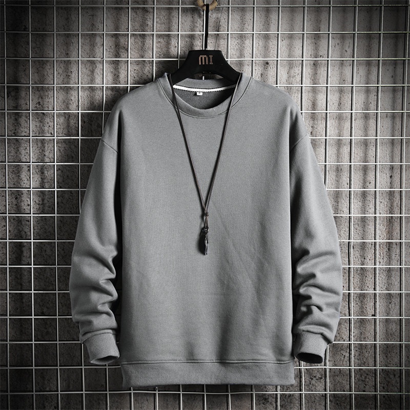 Áo sweater IFNICEFUTURE tay dài cổ tròn dáng rộng thời trang cho nam