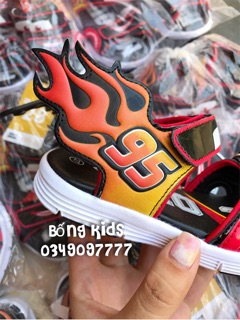 Sandal Bé Trai Ô Tô 95 Đen