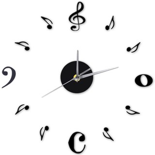 Đồng hồ treo tường trang trí hình các nốt nhạc