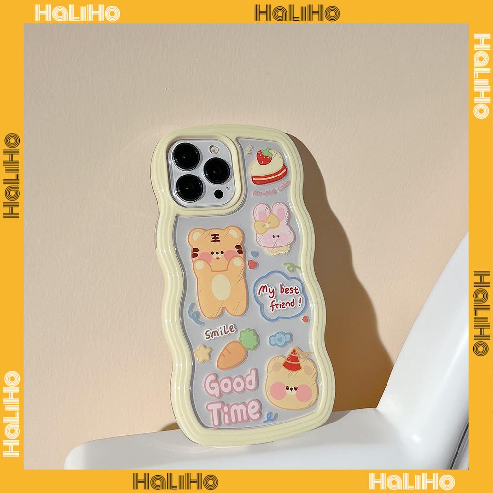 iPhone Case Candy Color Wave 2-in-1 Silicone Soft Case Airbag Shockproof Protection Camera Cartoon Cute Compatible For iPhone 11 Pro Max 13 Pro Max 12 Pro Max 7Plus xr XS Max