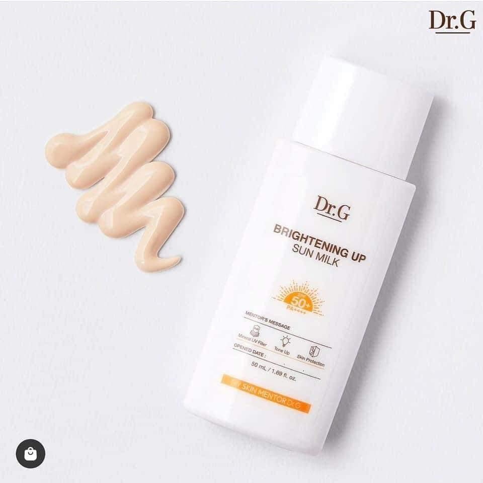 Kem Chống Nắng Dr G Làm Sáng Da Brightening Up Sun Milk SPF 50+ PA++++ 50ML