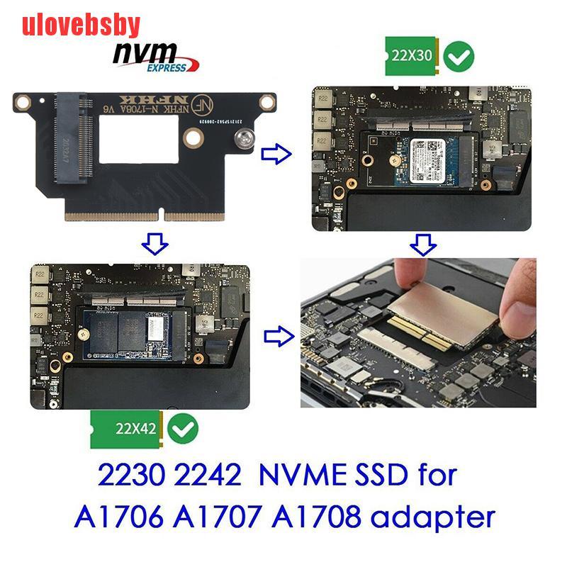 Card Chuyển Đổi Nvme M.2 Ngff Ssd Cho 13 "2016-2017 Macbook Pro A1708