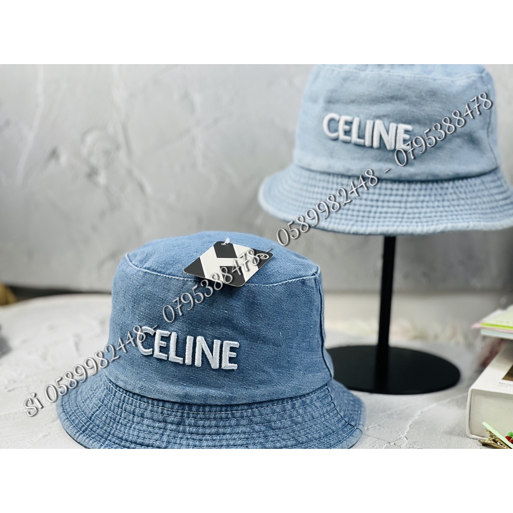 MŨ BUCKET TAI BÈO JEANS CELIN ĐỘI ĐC 2 MẶT CHO NAM VÀ NỮ