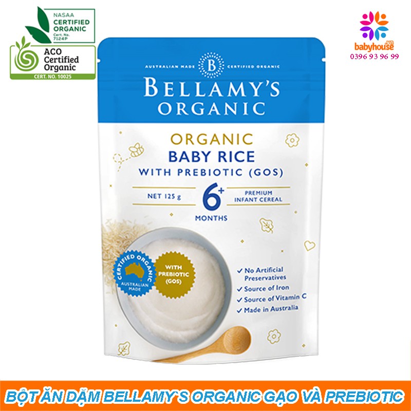 Bột ăn dặm hữu cơ Bellamy`s organic đủ vị | date mới