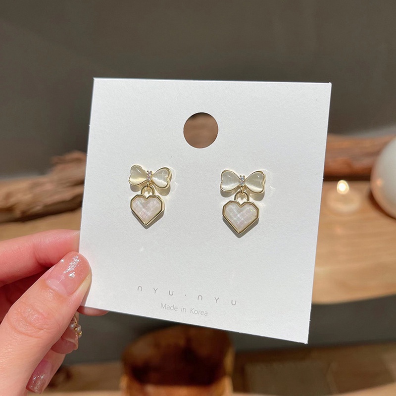 Bông Tai Mạ Bạc 925 Hình Nơ Xinh Xắn Theo Phong Cách 2022 Dành Cho Nữ