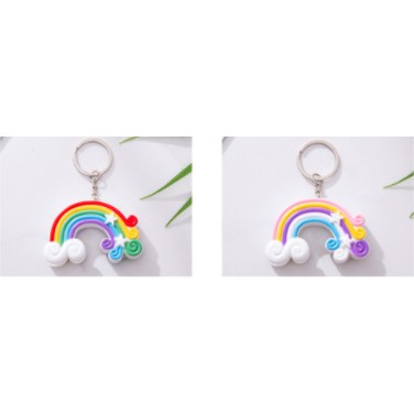 móc khoá cầu vông có đèn led phát âm thanh MKL4