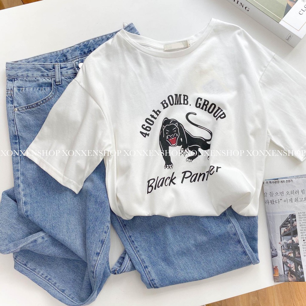 Áo thun form rộng in họa tiết chất cotton thoáng mát Xonxen shop free size mã 502128