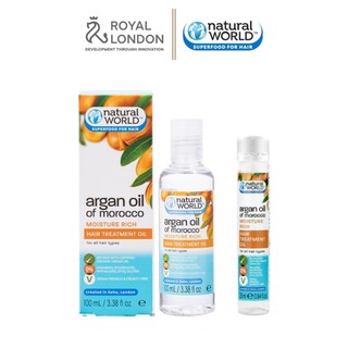Dầu dưỡng tóc Argan oil of Morocco NATURAL WORLD 25ml - 100ml