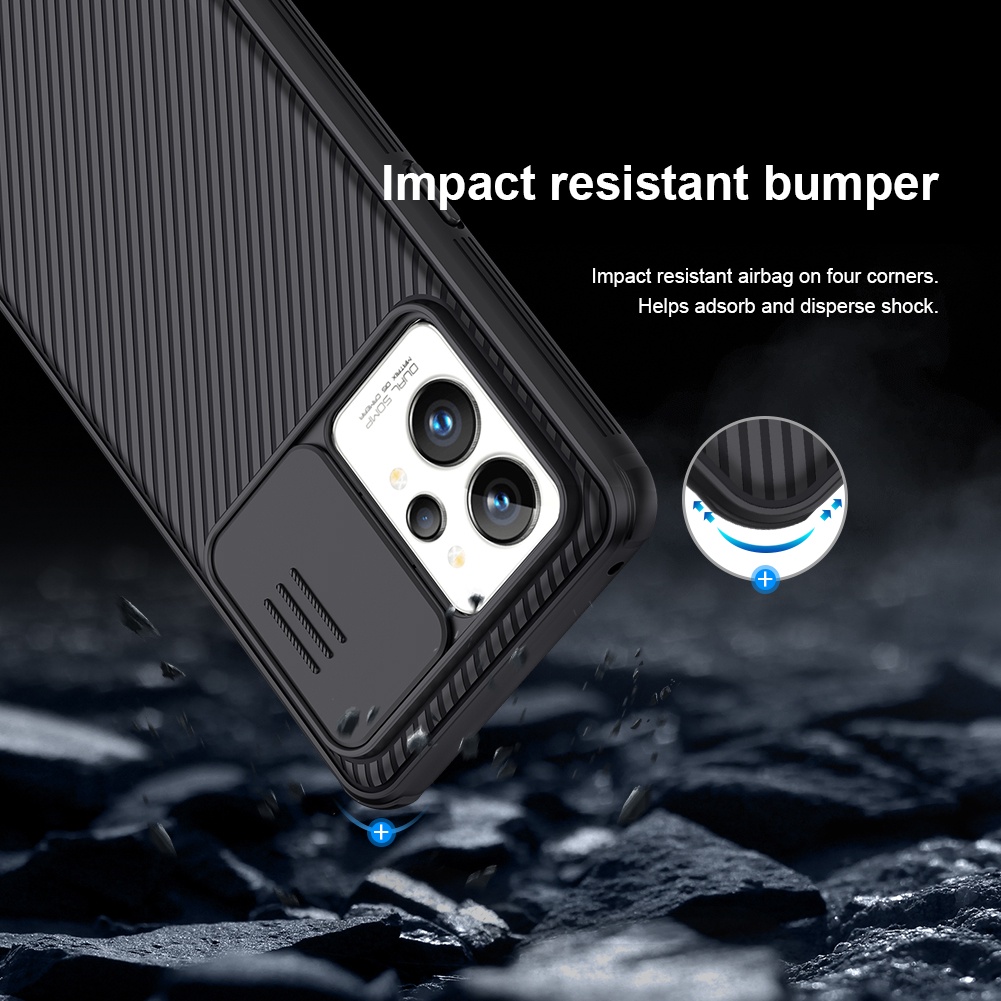 Ốp điện thoại Nillkin TPU PC đơn giản bảo vệ camera chống sốc cho Realme GT 2 Pro