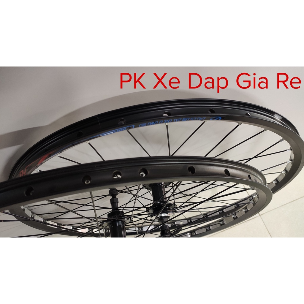 Bộ vành xe đạp thể thao đan sẵn bánh 26 sử dụng đùm bạc đạn cao cấp.