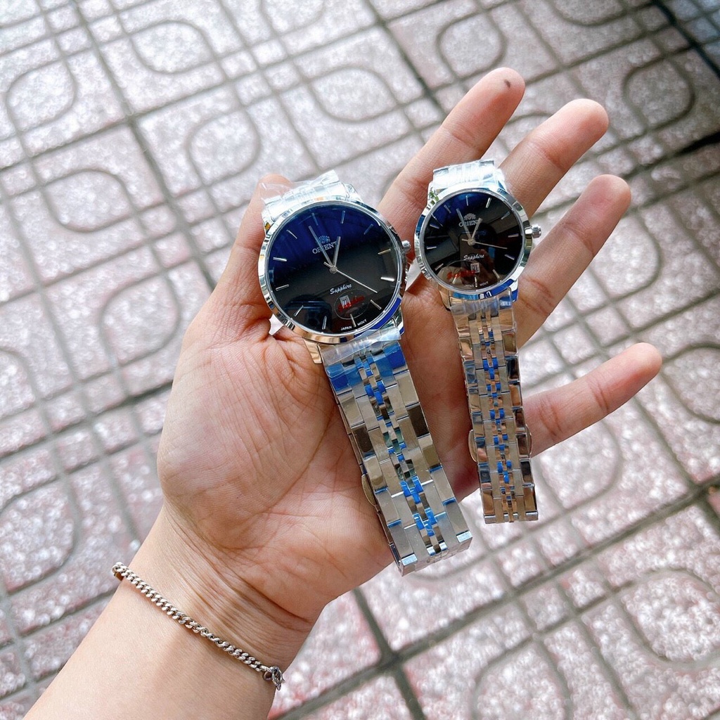 ĐỒNG HỒ NAM NỮ ORIENT DÂY THÉP SANG CHẢNH 40/30MM