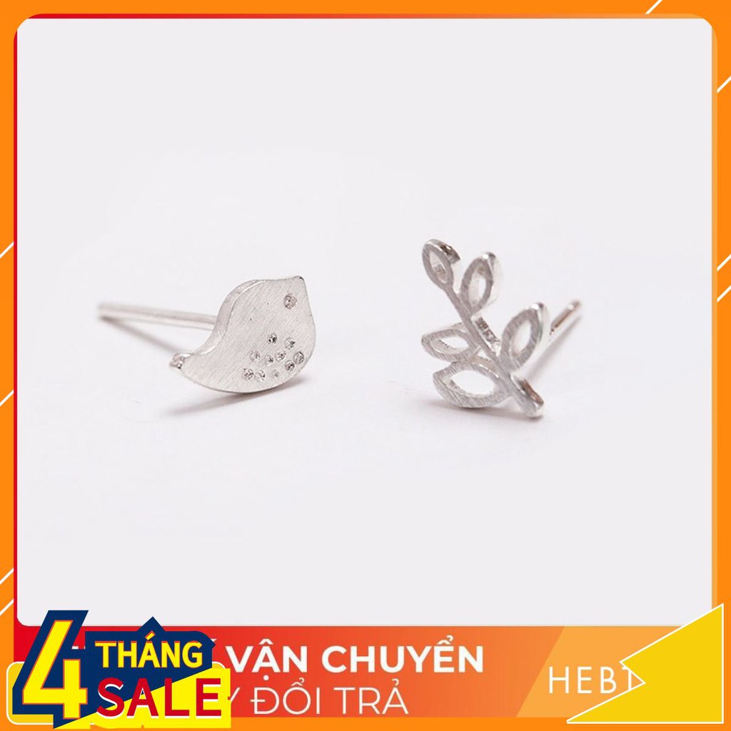 Bông hoa tai nữ bạc s925 cao cấp HEBT024 BH trọn đời [Hải Én Jewellry - trang sức vàng bạc đá quý cao cấp]