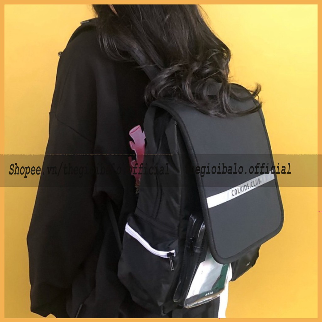 Balo cặp ulzzang basic nữ thời trang đi học đi chơi du lịch giá rẻ đựng vừa laptop canvas COLKIDS CLUB | thegioibalo