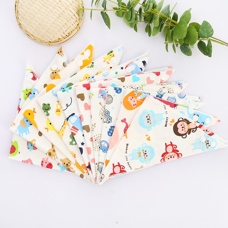 Yếm Cho bé cotton 2 lớp dùng được cả 2 mặt Y2M