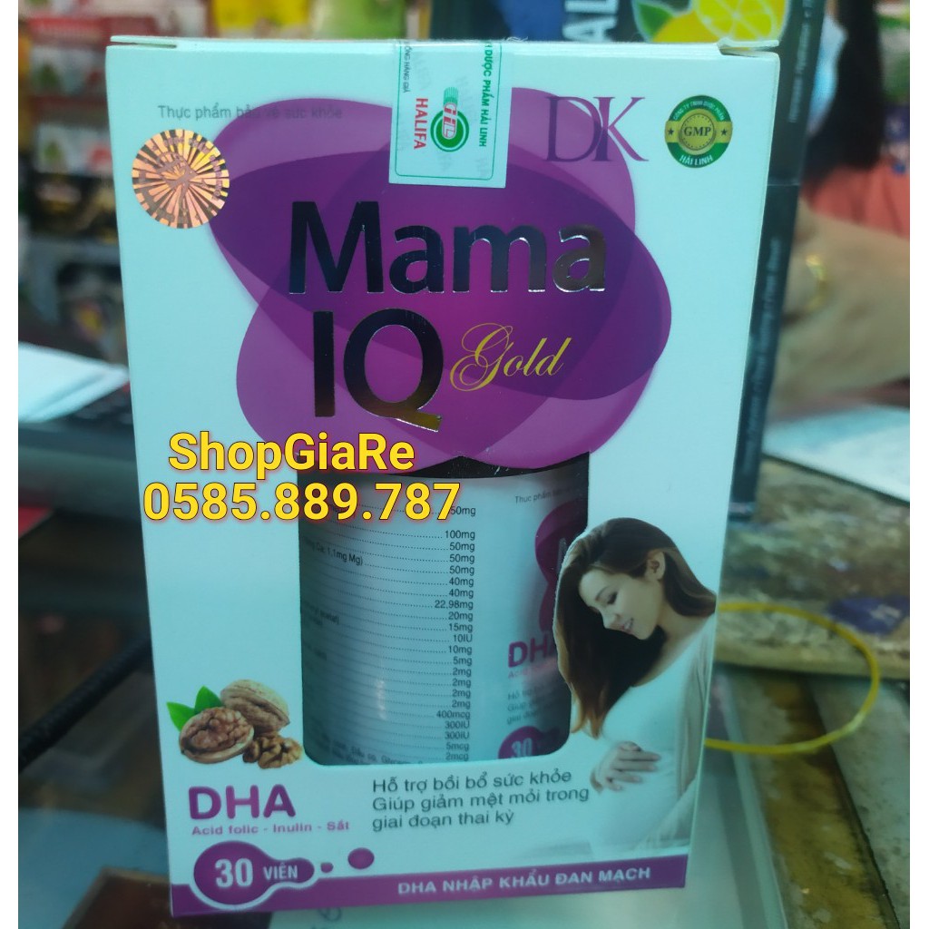 Mama IQ Gold bổ sung DHA SẮT VÀ VITAMIN, KHOÁNG CHẤT CHO MẸ BẦU bồi bổ sức khỏe, nâng cao sức đề kháng