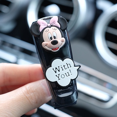 Kẹp Cố Định Mắt Kính Hình Mickey Minnie Bằng ABS Tiện Dụng Cho Xe Hơi