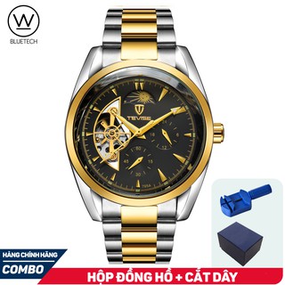 Đồng hồ Nam TEVISE T795A Máy Cơ chạy full kim - Dây Thép Đặc