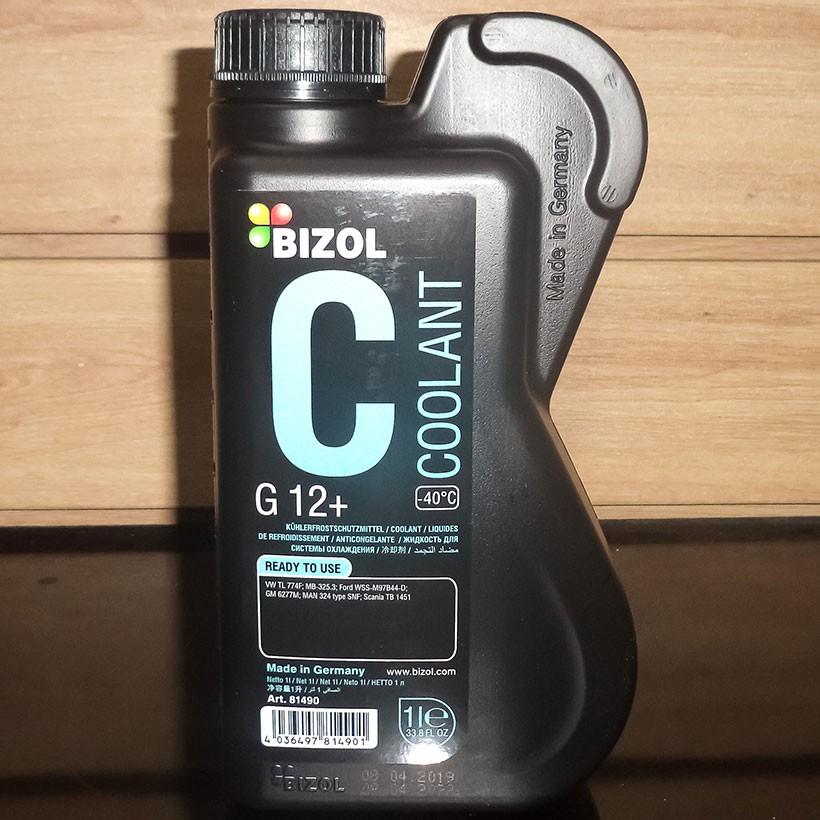 Nước làm mát Bizol G12+ (-40, can 1L)