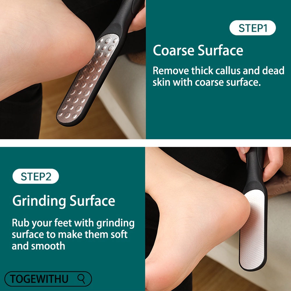 Dụng cụ tẩy tế bào chết bàn chân TOGEWITHU hai mặt chuyên nghiệp