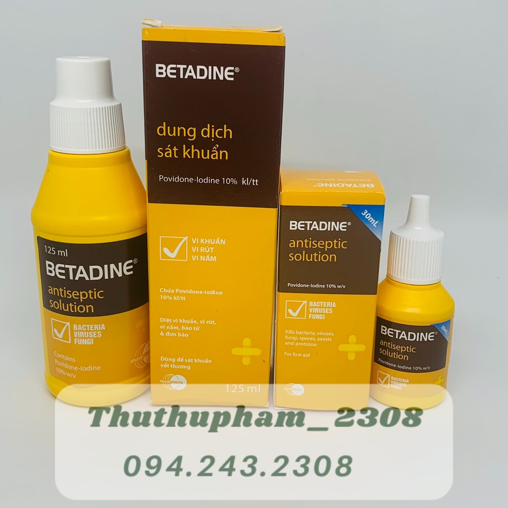 Dung dịch Betadine sát khuẩn