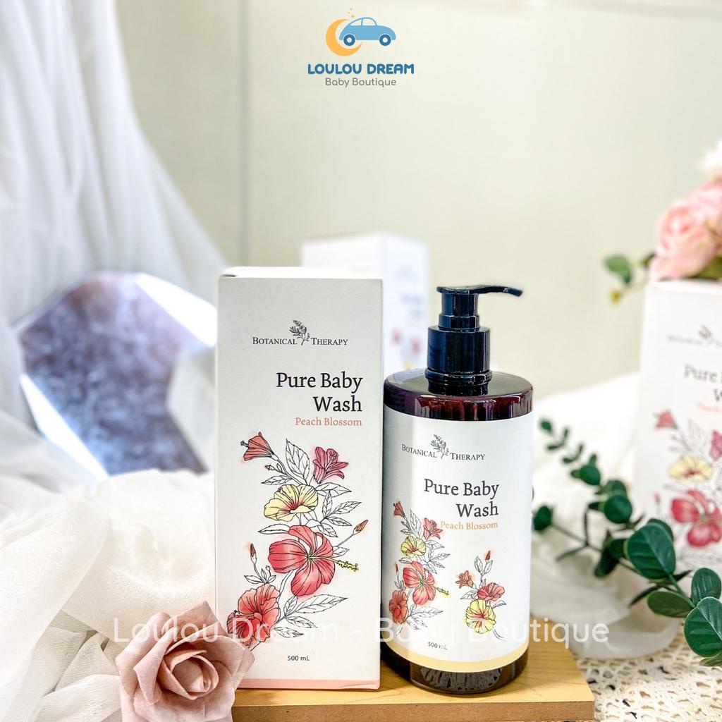 Dầu gội, sữa tắm Botanical Therapy Pure Baby Wash/Shampoo hương hoa anh đào cho bé từ sơ sinh 500ml