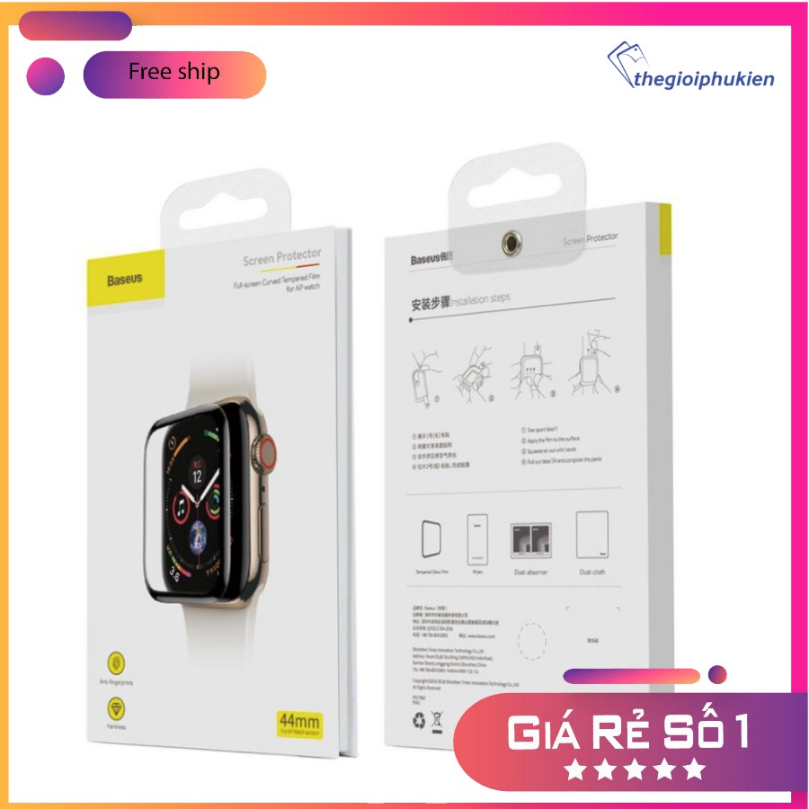 Kính cường lực Baseus cho Apple Watch  size 40mm-44mm