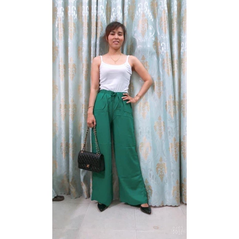 [47-60ký]Quần Culottes ống rộng thổ cẩm phong cách boho có 2 túi(link 1)